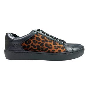 Born Sur Leopard Print Brown Black Leather Sneakers - Size 7